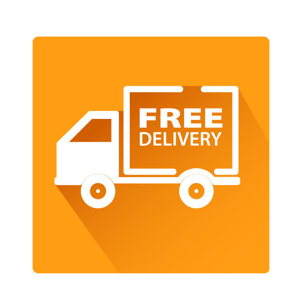 免费送车按钮图标，股票矢量插图设计图片下载