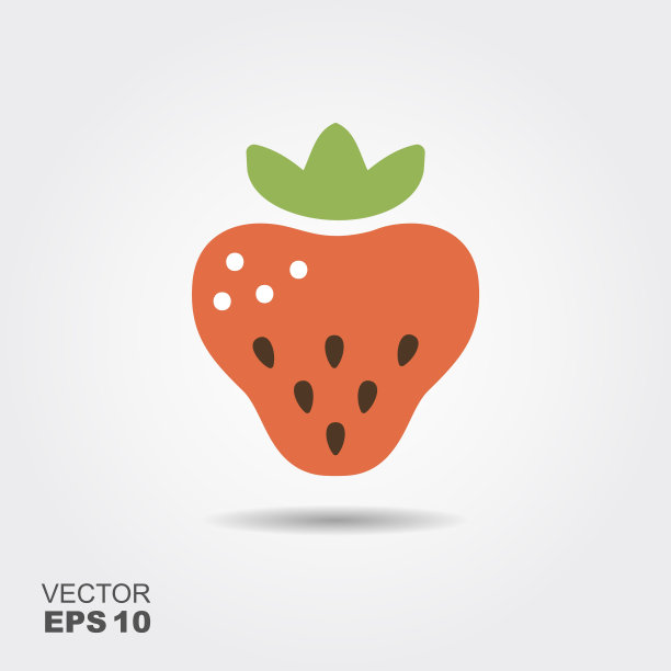 草莓矢量图素材ID：315803496