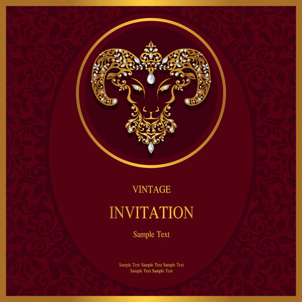 黄道带星座占星符号占星术图标收集与黄金图案和水晶在纸颜色图片下载