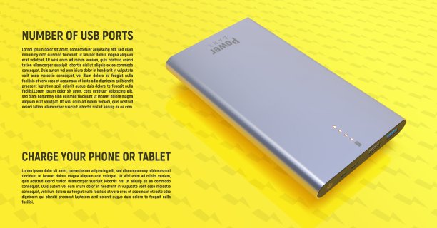 动力银行位于黄色背景上图片下载