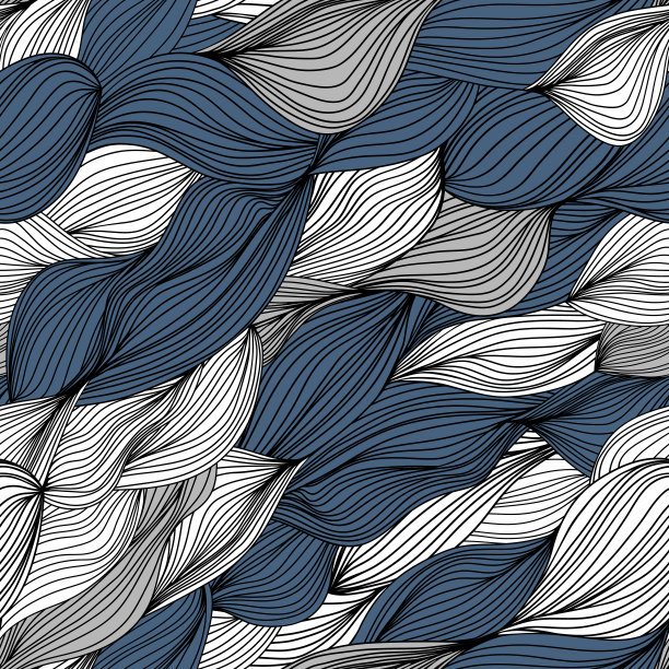 无缝彩色全手绘图案图片下载