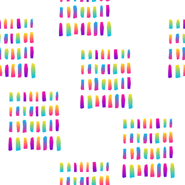 抽象彩虹无缝图案背景。图片下载