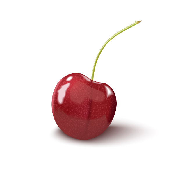 樱桃孤立。白色背景上的樱桃。剪切路径。图片下载