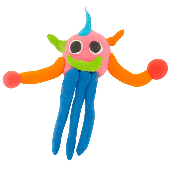 橡皮泥脸像章鱼图片下载