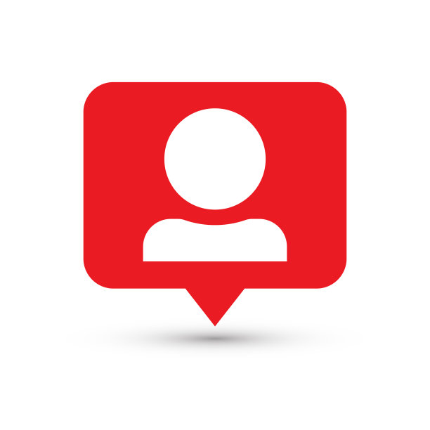 从动件的通知。社交媒体图标用户。用户按钮、符号、符号图片下载