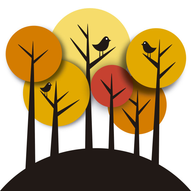 暖色的森林图片下载