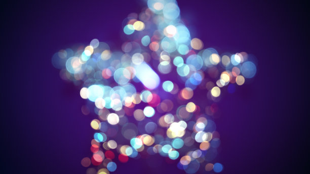 模糊的星形和散景灯图片下载