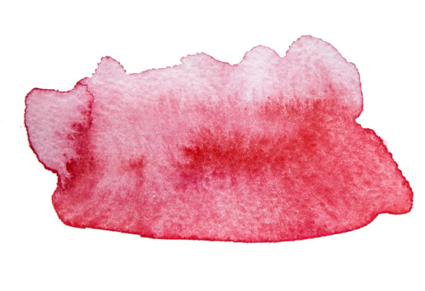 水彩手绘粉红点纹理孤立的白色背景。图片下载