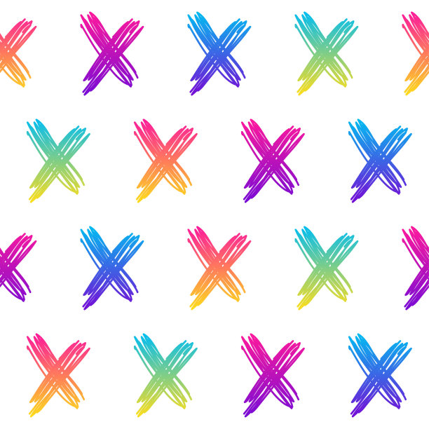 抽象彩虹无缝图案背景。图片下载