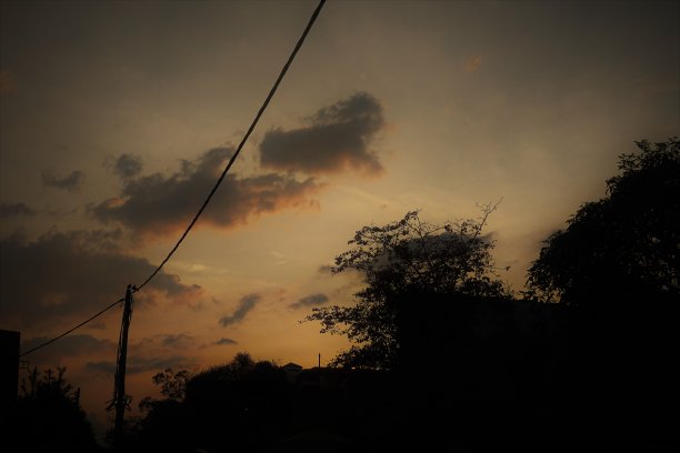 早上的家乡风景。图片下载