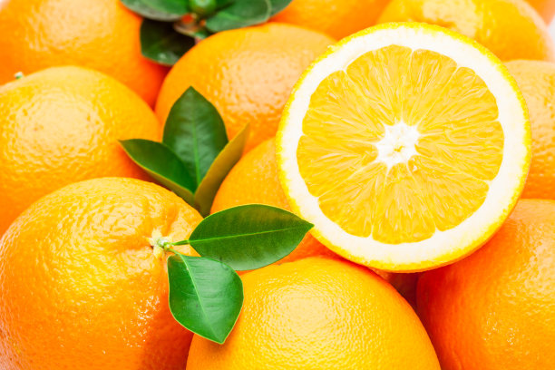 橙色水果细节图片下载