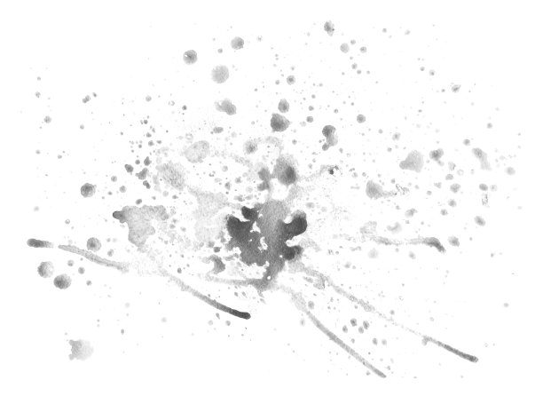 油漆斑点飞溅到纸上。图片下载