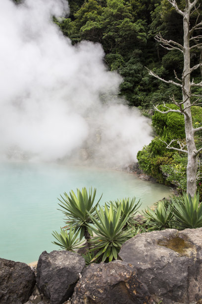 Umi Jigoku在别府，日本图片下载