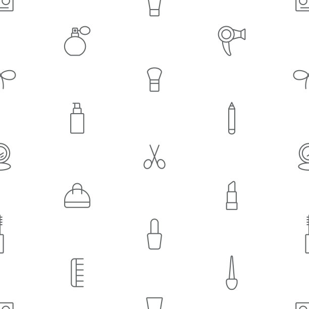 无缝组成图标图案上的白色背景图片下载