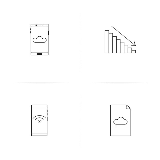 音乐线性图标集矢量图图片下载