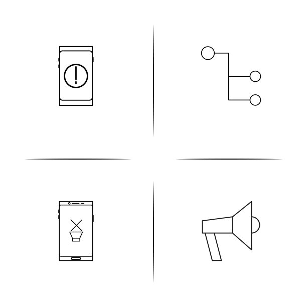 音乐线性图标集矢量图图片下载