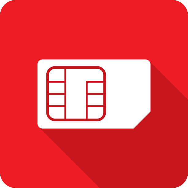 Sim卡图标剪影图片下载