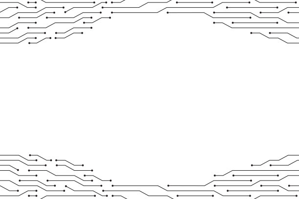 黑线对白底矢量技术设计。图片下载