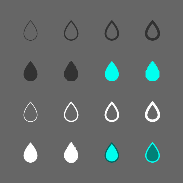 水滴图标-多系列图片下载