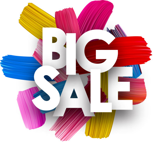 用笔画的大促销海报。图片下载