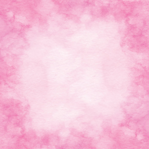 水彩粉色渐变框架图片下载