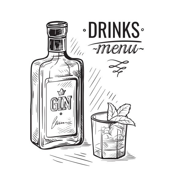 酒精素描瓶图片下载