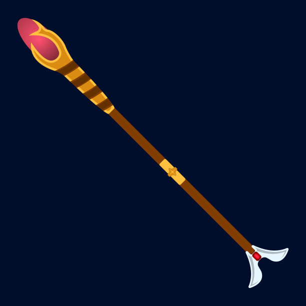 员工图标。幻想和中世纪武器的标签。卡通风格。矢量图的符号图片下载