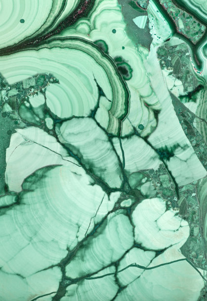 深绿色孔雀石的特写照片图片下载