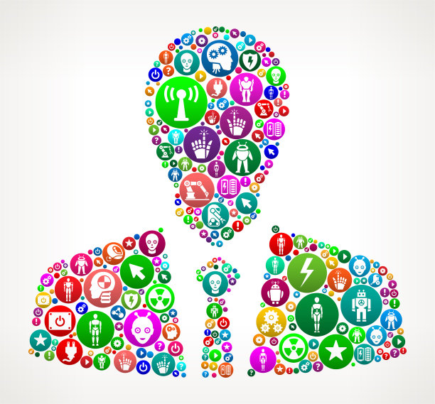 商人矢量图标模式背景图片下载