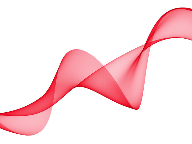 摘要亮红色透明波光栅波背景素材图片