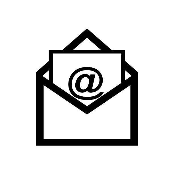 电子邮件图标轮廓矢量图图片下载
