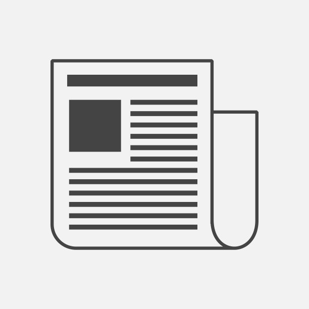 向量消息图标。报纸新闻。图片下载