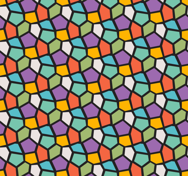 无缝矢量马赛克模式。不规则的细胞背景。泰森多边形法纹理。图片下载
