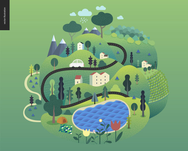 农场矢量图素材ID：315919824