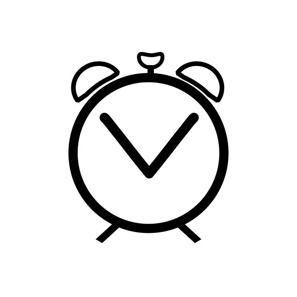 闹钟图标矢量线图标，醒来，起床概念，时间标志隔离在白色背景。图片下载