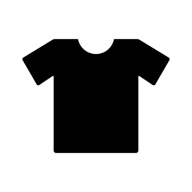 衬衣剪影图标孤立向量图片下载