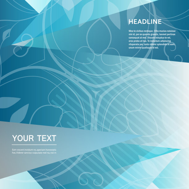 矢量抽象花卉设计图片下载