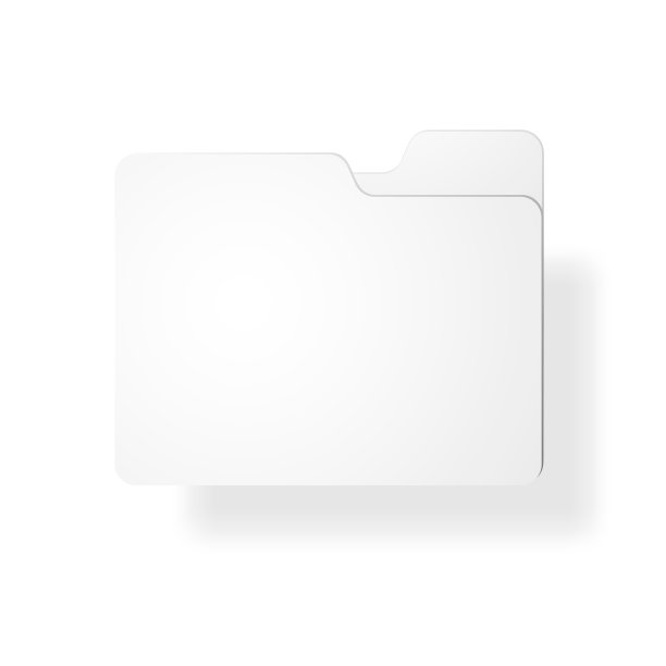 文件的文件夹。在孤立的白色背景文件文件夹的真实渲染图片下载