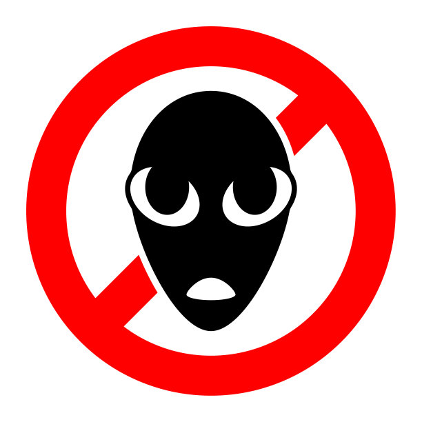 没有外星人的信号。向量图片下载