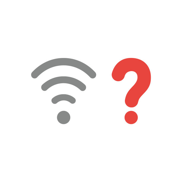 无线网络问号矢量图标概念图片下载
