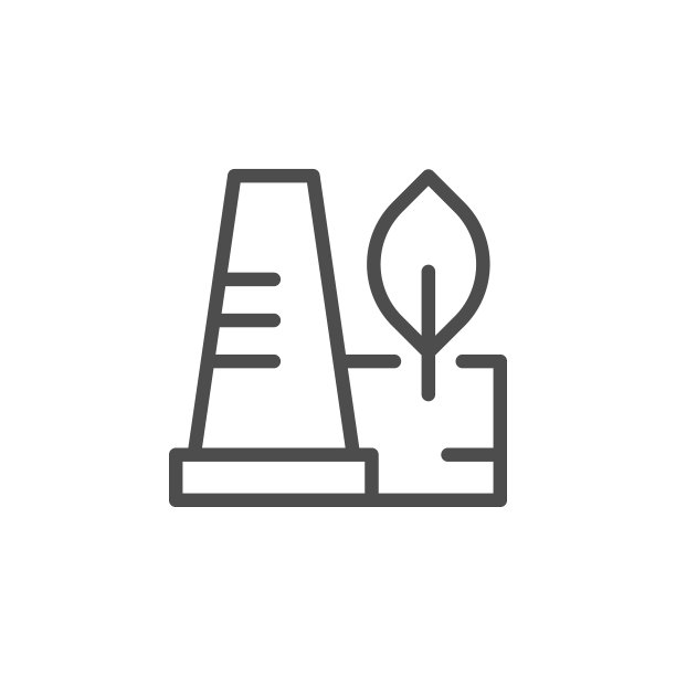 环保节能工厂线图标图片下载