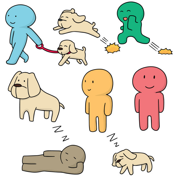 男人和小狗图片下载