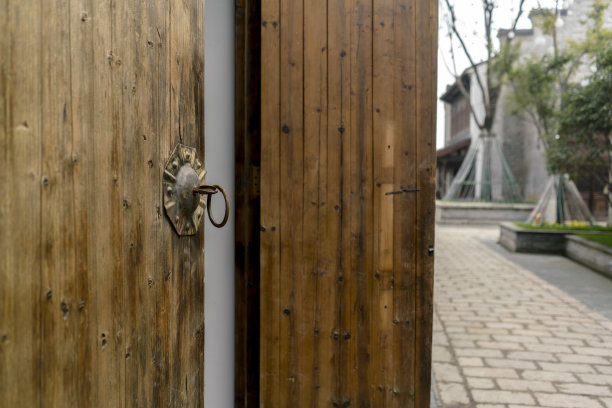 中国老木门图片下载