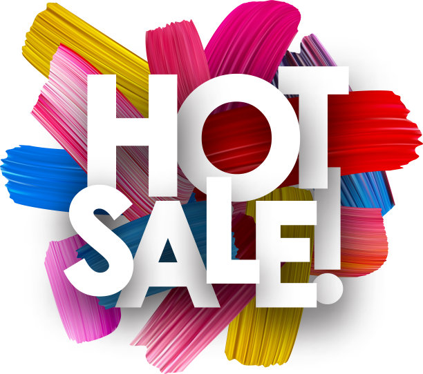 热卖海报与笔触。图片下载