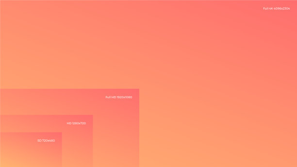 4k电视分辨率与显示分辨率的比较图片下载
