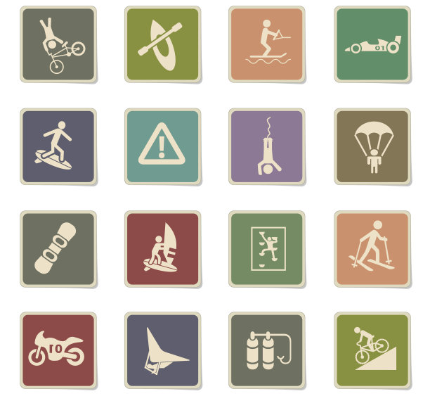 极限运动图标套装图片下载