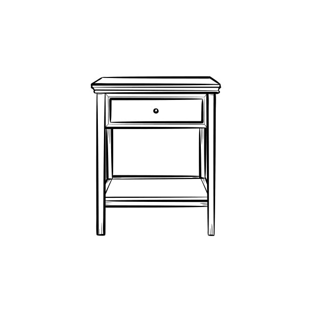 桌面与架子手绘草图图标图片下载