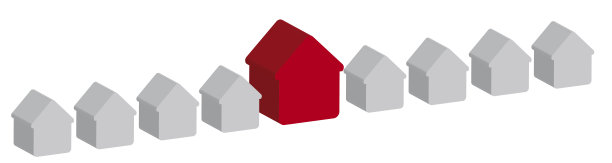 红色和灰色房子的矢量图图片下载