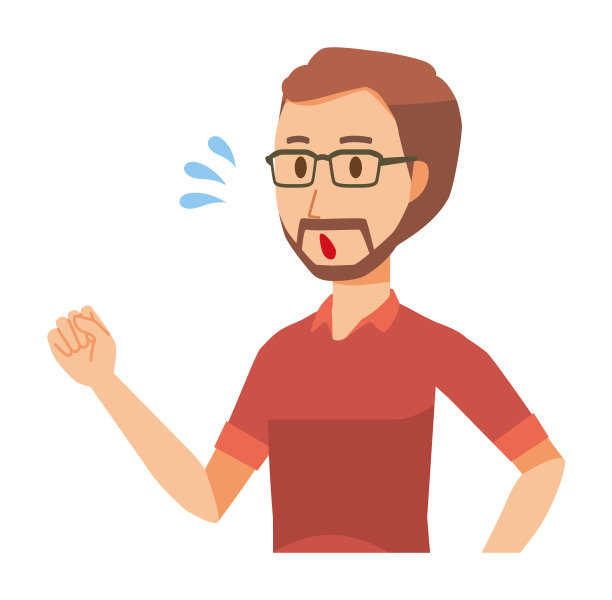 一个戴眼镜的大胡子男人在跑步图片下载