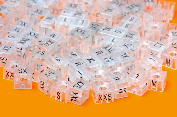 各种塑料服装尺码标签，塑料尺码标签图片下载